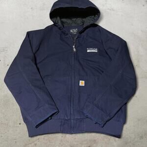 Carhartt Loose Fit Duck Active Jacket Mens 2XL Navy Blue